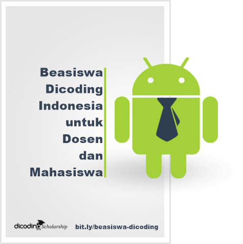 Beasiswa Dicoding 2018/2019 untuk Dosen dan Mahasiswa S1 