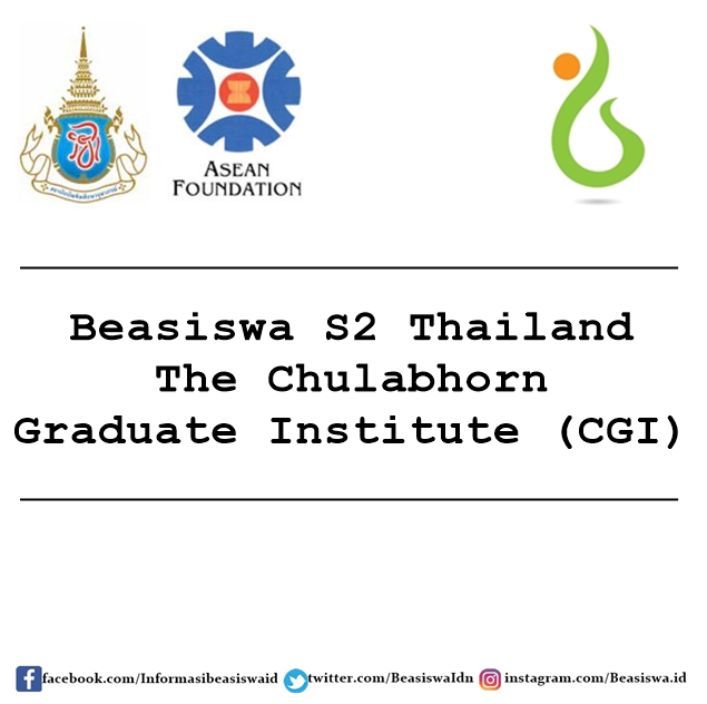 Beasiswa S2 Thailand di The Chulabhorn Graduate Institute (CGI)