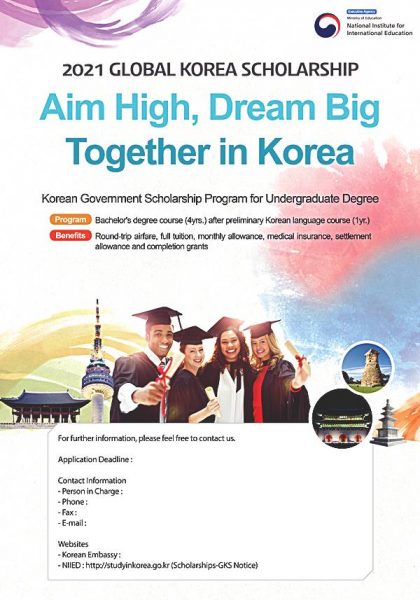 2020] Beasiswa Kgsp Undergraduate - Kuliah S1 Gratis Di Korea Selatan